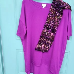 LULAROE IRMA WITH TC LEGGINGS